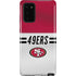 NFL San Francisco 49ers White Striped Galaxy Note20 5G Pro Case