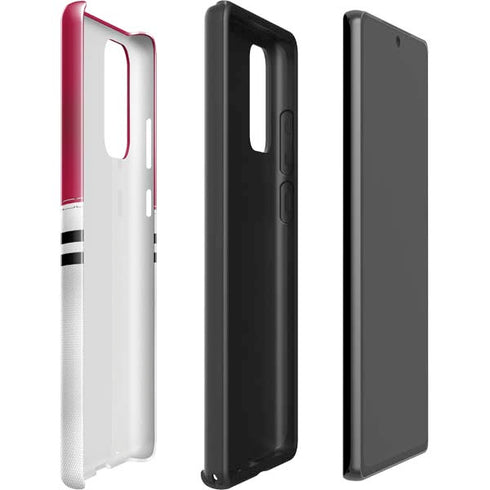 NFL San Francisco 49ers White Striped Galaxy Note20 5G Pro Case