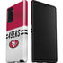 NFL San Francisco 49ers White Striped Galaxy Note20 5G Pro Case