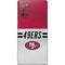 NFL San Francisco 49ers White Striped Galaxy Note20 5G Skin