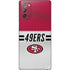 NFL San Francisco 49ers White Striped Galaxy Note20 5G Skin