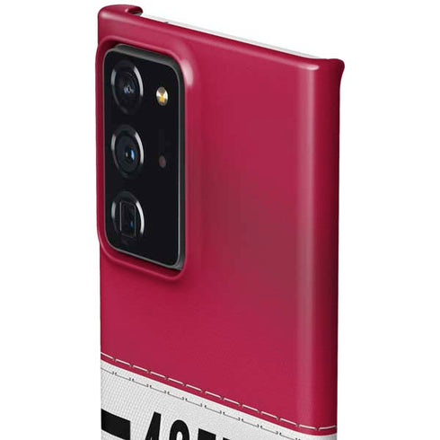 NFL San Francisco 49ers White Striped Galaxy Note20 Ultra 5G Lite Case