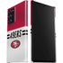 NFL San Francisco 49ers White Striped Galaxy Note20 Ultra 5G Lite Case