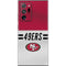 NFL San Francisco 49ers White Striped Galaxy Note20 Ultra 5G Skin