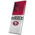 NFL San Francisco 49ers White Striped Galaxy Note20 Ultra 5G Skin