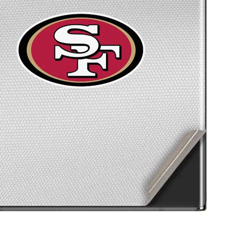 NFL San Francisco 49ers White Striped Galaxy Note20 Ultra 5G Skin