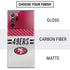 NFL San Francisco 49ers White Striped Galaxy Note20 Ultra 5G Skin