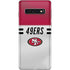 NFL San Francisco 49ers White Striped Galaxy S10 Skin