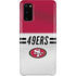 NFL San Francisco 49ers White Striped Galaxy S20 Lite Case