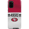 NFL San Francisco 49ers White Striped Galaxy S20 Plus Pro Case