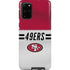 NFL San Francisco 49ers White Striped Galaxy S20 Plus Pro Case