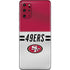 NFL San Francisco 49ers White Striped Galaxy S20 Plus Skin
