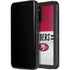 NFL San Francisco 49ers White Striped Galaxy S20 Plus Waterproof Case