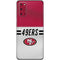NFL San Francisco 49ers White Striped Galaxy S20 Skin