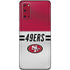 NFL San Francisco 49ers White Striped Galaxy S20 Skin