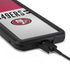 NFL San Francisco 49ers White Striped Galaxy S20 Waterproof Case