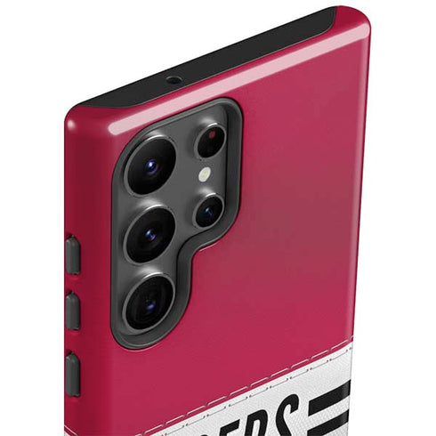NFL San Francisco 49ers White Striped Galaxy S23 Ultra Pro Case