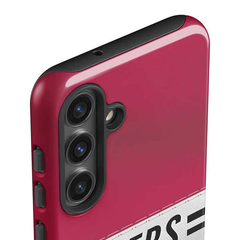 NFL San Francisco 49ers White Striped Galaxy S25 Impact Case