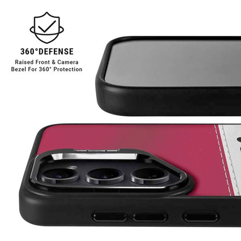 NFL San Francisco 49ers White Striped Galaxy S25 Plus Kickstand Case