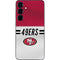 NFL San Francisco 49ers White Striped Galaxy S24 Plus Skin