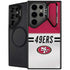 NFL San Francisco 49ers White Striped Galaxy S25 Ultra Kickstand Case