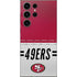 NFL San Francisco 49ers White Striped Galaxy S25 Ultra Skin