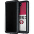 NFL San Francisco 49ers White Striped Galaxy S24 Waterproof Case