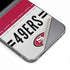 NFL San Francisco 49ers White Striped Galaxy Z Flip6 Skin