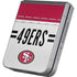 NFL San Francisco 49ers White Striped Galaxy Z Flip6 Skin