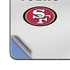 NFL San Francisco 49ers White Striped Galaxy Z Fold5 5G Skin