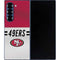 NFL San Francisco 49ers White Striped Galaxy Z Fold6 Skin