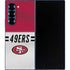 NFL San Francisco 49ers White Striped Galaxy Z Fold6 Skin