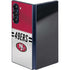 NFL San Francisco 49ers White Striped Galaxy Z Fold6 Skin