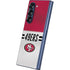 NFL San Francisco 49ers White Striped Galaxy Z Fold6 Skin