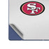 NFL San Francisco 49ers White Striped Galaxy Z Fold6 Skin