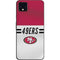NFL San Francisco 49ers White Striped Google Pixel 4 XL Skin