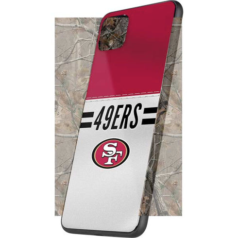 NFL San Francisco 49ers White Striped Google Pixel 4 XL Skin
