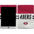 NFL San Francisco 49ers White Striped iPad Skins