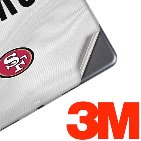 NFL San Francisco 49ers White Striped iPad Skins
