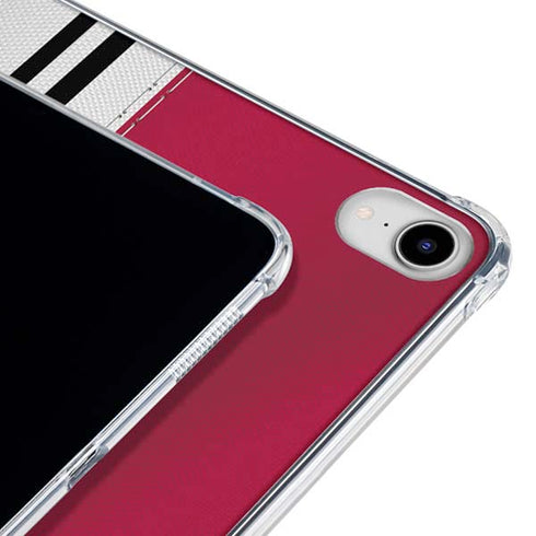 NFL San Francisco 49ers White Striped iPad 11th Gen (2025) Clear Case