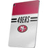 NFL San Francisco 49ers White Striped Apple iPad Air Skin