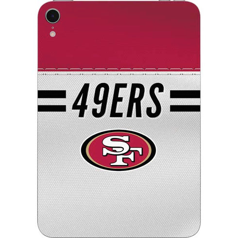 NFL San Francisco 49ers White Striped Apple iPad Mini Skin