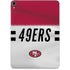 NFL San Francisco 49ers White Striped Apple iPad Pro Skin