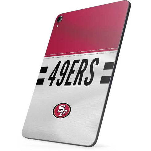 NFL San Francisco 49ers White Striped Apple iPad Pro Skin
