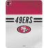 NFL San Francisco 49ers White Striped iPad Pro 13in M4 (2024) Skin