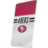 NFL San Francisco 49ers White Striped iPad Pro 13in M4 (2024) Skin