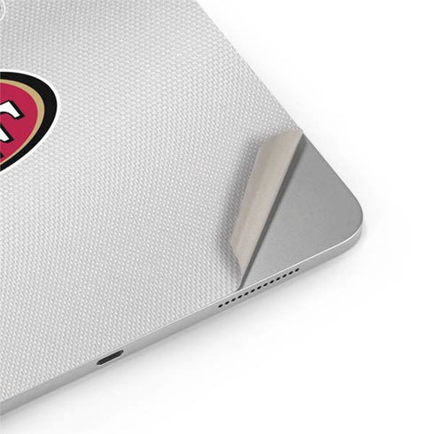 NFL San Francisco 49ers White Striped iPad Pro 13in M4 (2024) Skin