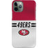 NFL San Francisco 49ers White Striped iPhone 11 Pro Lite Case