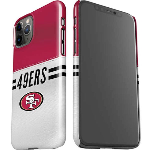 NFL San Francisco 49ers White Striped iPhone 11 Pro Lite Case
