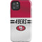 NFL San Francisco 49ers White Striped iPhone 11 Pro Max Impact Case